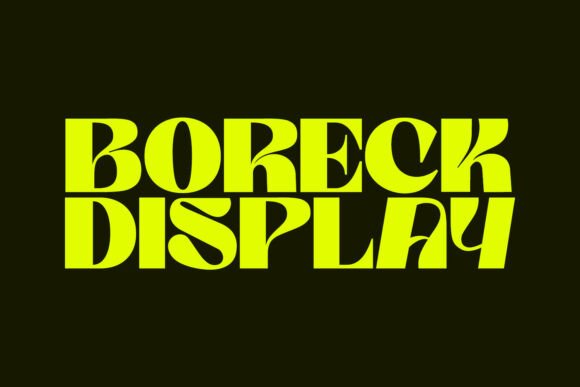 Boreck Display: A Typeface for Commanding Attention