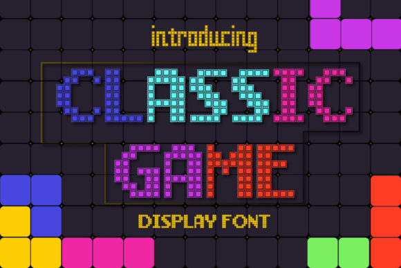Classic Game: A Display Font for Retro-Inspired Designs
