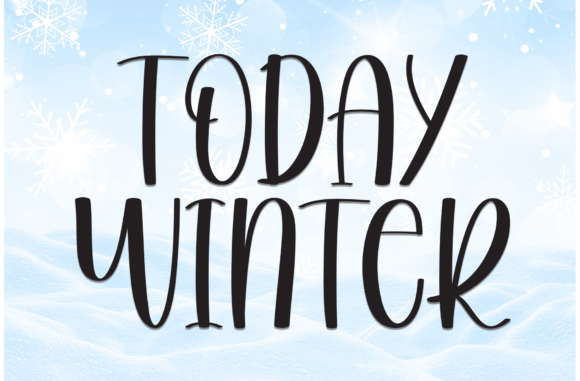 Finding the Perfect Balance: A Look at the Today Winter Typeface