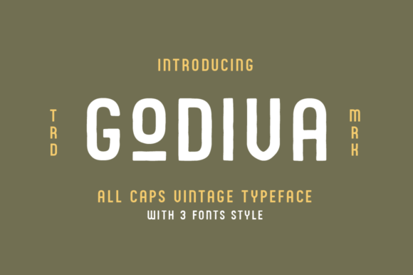 Godiva: A Bold Vintage Display Font for Modern Design