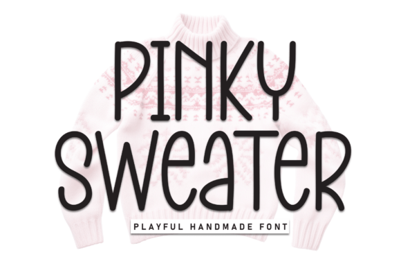 Pinky Sweater: A Handwritten Font for Charming Design Projects